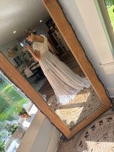 Load image into Gallery viewer, Ready to ship blush white floral crinkle ballerina dreams dress