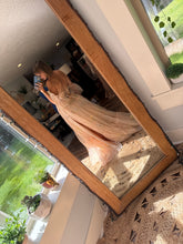 Load image into Gallery viewer, Ready to ship Made with Love gown in embroidery tulle (lined)