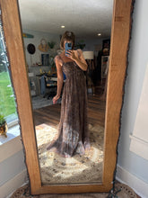 Load image into Gallery viewer, Flash sale Ready to ship blue green floral Always and forever dress (slightly sheer)