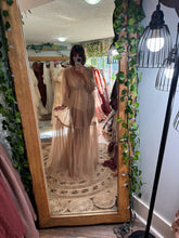 Load image into Gallery viewer, (Taupe) Wish Dress new version with sash ready to ship sheer - reclamation dress, maternity, wedding, photography