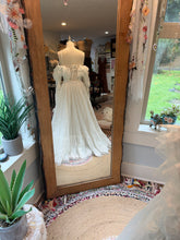 Load image into Gallery viewer, One of a kind sample sale slightly imperfect Opaline cotton embroidery two piece dress off white
