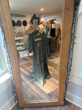 Load image into Gallery viewer, (No shipping ) Preorder allow 6-8 week you glow girl satin matte olive two piece dress