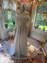 Load image into Gallery viewer, Sample sale One of a kind ready to ship satin/chiffon and lace dress size large/xl