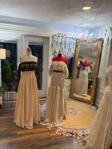 Ready to ship two dress deal so Sara beige and mix and match two piece