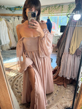 Load image into Gallery viewer, Sale Ready to ship coffee rose chiffon Oh Lover dress gown Maternity friendly