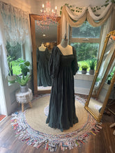 Load image into Gallery viewer, Ready to ship Sugar sugar dress is deep blue green cotton