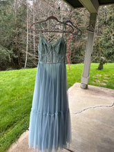 Load image into Gallery viewer, Two dress spring sale hand dyed blue hey babe and brown wish dress