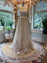 Load image into Gallery viewer, Ready to ship sample sale new style print chiffon with linen/cotton dress