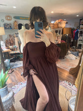 Load image into Gallery viewer, Sale  two dress deal floral with hand dye Sonoma ready to ship brown dress