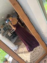 Load image into Gallery viewer, Ready to ship Always and Forever burgundy matte satin dress