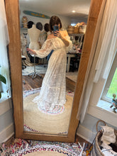 Load image into Gallery viewer, Ruffle me up in lace slightly sheer dress sale