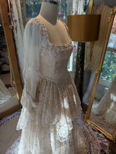Load image into Gallery viewer, Sample sale ready to ship lace dress lined in satin fits sm-large