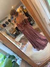 Load image into Gallery viewer, One of a kind (dye flaw) hand dyed lace dress ready to ship sale