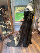 Load image into Gallery viewer, Ready to ship dark olive chiffon mystical wonder sheer two piece dress end of summer sale
