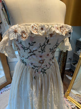 Load image into Gallery viewer, New style sample sale - Light The Way dress ready to ship with floral embroidered