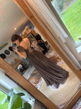 Load image into Gallery viewer, Reserved brown hand dye lace dress