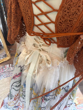 Load image into Gallery viewer, One of a kind skirt with we belong rusty textured top ready to ship sale