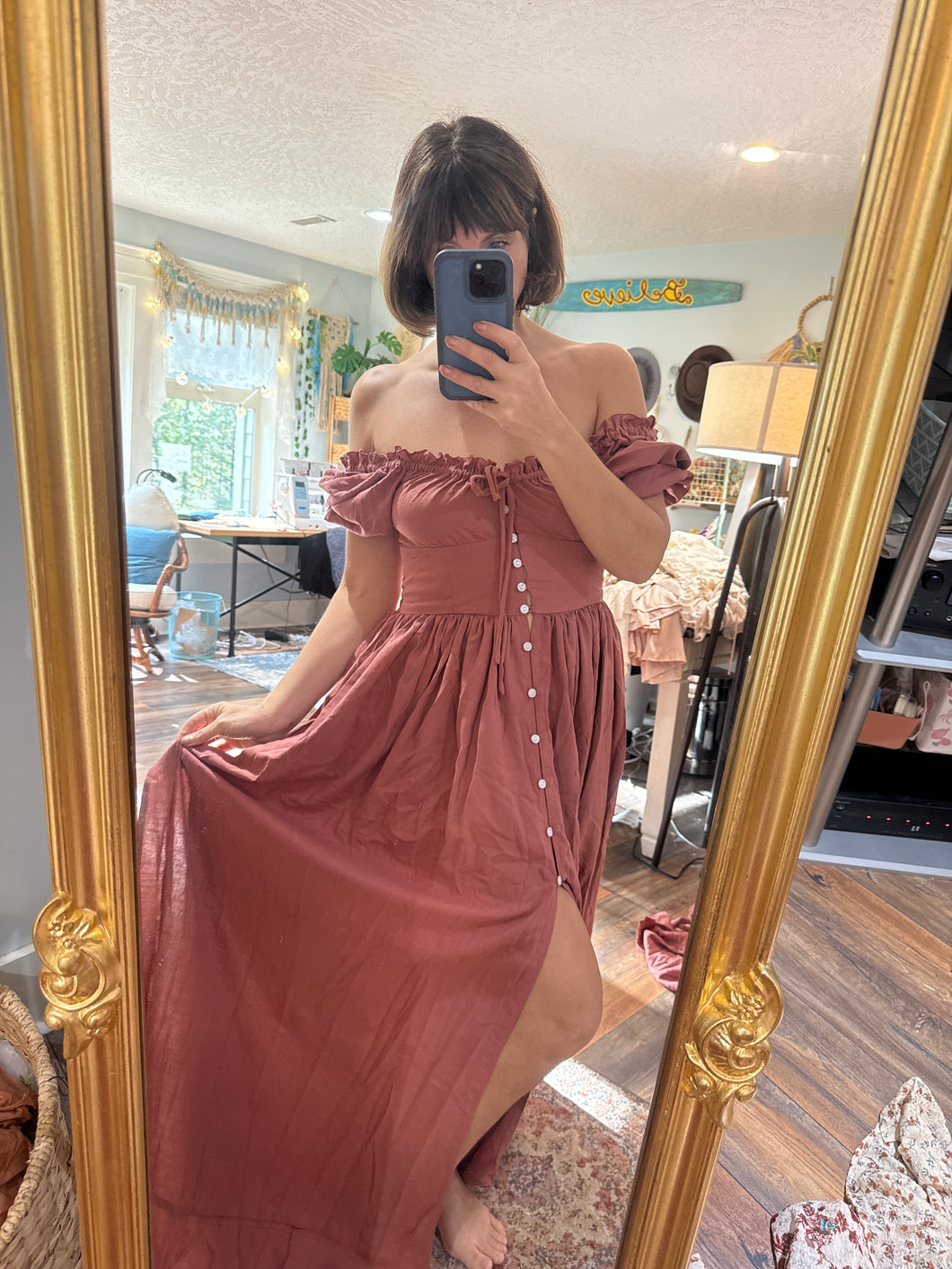 Ready to ship cotton rapture dress in rose flash sale