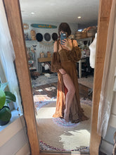 Load image into Gallery viewer, Ready to ship we belong two piece with flowy long sleeves satin skirt sale