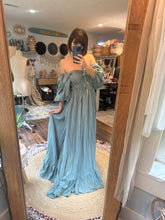 Load image into Gallery viewer, Spring sale ready to ship always dress with sleeve in blue