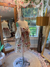 Load image into Gallery viewer, Sample sale Ready to ship one of a kind embroidery tulle floral short dress