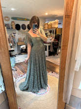 Load image into Gallery viewer, One of a kind lace embroidery hand dyed dress