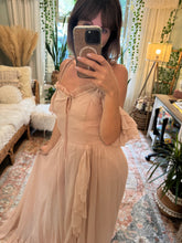 Load image into Gallery viewer, Adorable ready to ship nude blush  Poetry chiffon reclamation dress