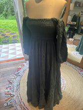 Load image into Gallery viewer, Ready to ship Sugar sugar dress is deep blue green cotton