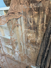 Load image into Gallery viewer, You get all shown hand dye Vintage lace ) (Package y) bigger pieces ready to ship Box of fabric remnants perfect for baby layering (photo prop) sale