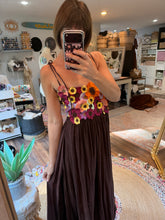 Load image into Gallery viewer, One of a kind imperfect sample sale with floral embellishments ready to ship dress