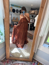 Load image into Gallery viewer, Sale ready to ship sale brown lace show off those shoulders dress