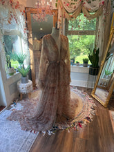 Load image into Gallery viewer, Ready to ship soft mesh tulle daisy print robe