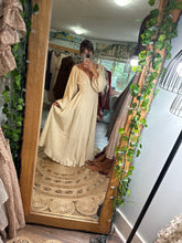 Load image into Gallery viewer, SALE ON the new Purely Abundant dress ready to ship in crepe crinkly cotton creamy ivory