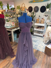 Load image into Gallery viewer, Ready to ship lovebird hand dyed purple dress