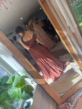 Load image into Gallery viewer, Sale  two dress deal floral with hand dye Sonoma ready to ship brown dress