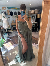 Load image into Gallery viewer, Two dress deal Olive always and forever dress and Ready to ship sale new blue color chiffon mystical wonders two piece dress