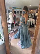 Load image into Gallery viewer, Two skirt one top deal ready to ship coastal blue dress