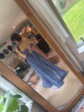 Load image into Gallery viewer, Sale lace hand dye periwinkle dress ready to ship