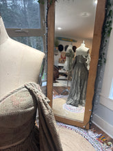Load image into Gallery viewer, Ready to ship hand dyed three piece outfit. Bustier fitting best on larger busts with lace you glow girl top