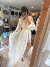Load image into Gallery viewer, Ready to ship sale mesh soft robe and bodysuit with hand dyed Sonoma lace dress (last one)