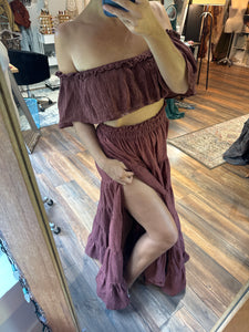 Ready to ship two top one skirt hand dyed end of summer sale