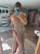 Load image into Gallery viewer, Ready to ship Always and Forever dress tan brown linen cotton