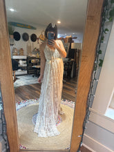 Load image into Gallery viewer, Ready to ship Gently lace dress lined in nude on sale