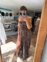Load image into Gallery viewer, Flash sale Ready to ship blue green floral Always and forever dress (slightly sheer)