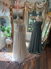 Load image into Gallery viewer, Two dress deal always and forever coastal blue with love bird white dress ready to ship