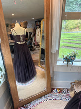 Load image into Gallery viewer, Ready to ship slight imperfections hey babe dress with applique hand dye plum