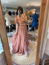 Load image into Gallery viewer, Ready to ship sale coral color chiffon emotions oh my top and  poetry skirt two piece dress