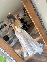 Load image into Gallery viewer, End of summer sale Ready to ship lace poetry dress lined in nude