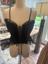 Load image into Gallery viewer, Ready to ship bundle package back lace skirt, two black lace tops, tulle ivory top, nude slip dress sale