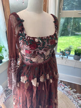 Load image into Gallery viewer, One of a kind sample sale hand dyed embroidery dress